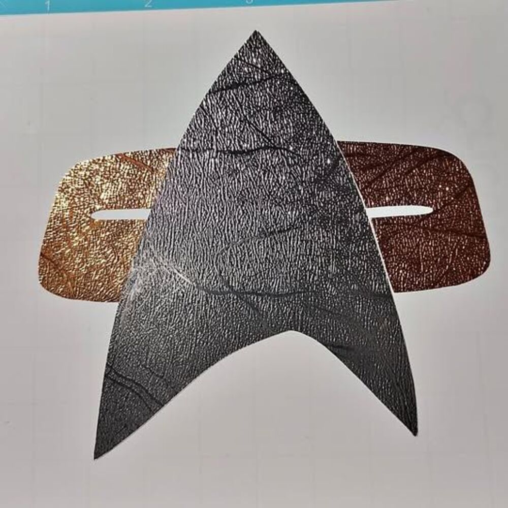 Star Trek Combadge Decal Fan Art-3 inch